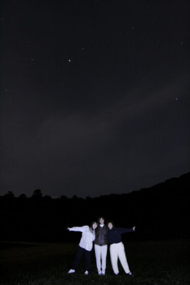 星空ガイドツアー　GW後半スタートの夜空は雲の切れ間から。。。