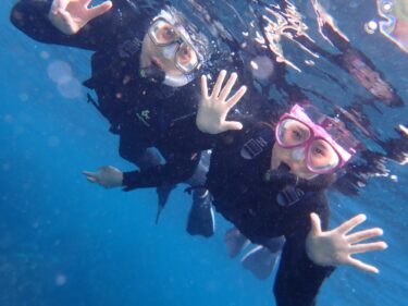 シュノーケリング 前日山を楽しみ今日は海を！！