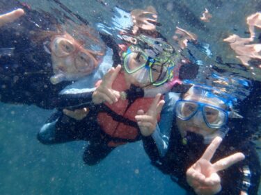 夏を先取り！家族旅行でシュノーケル！